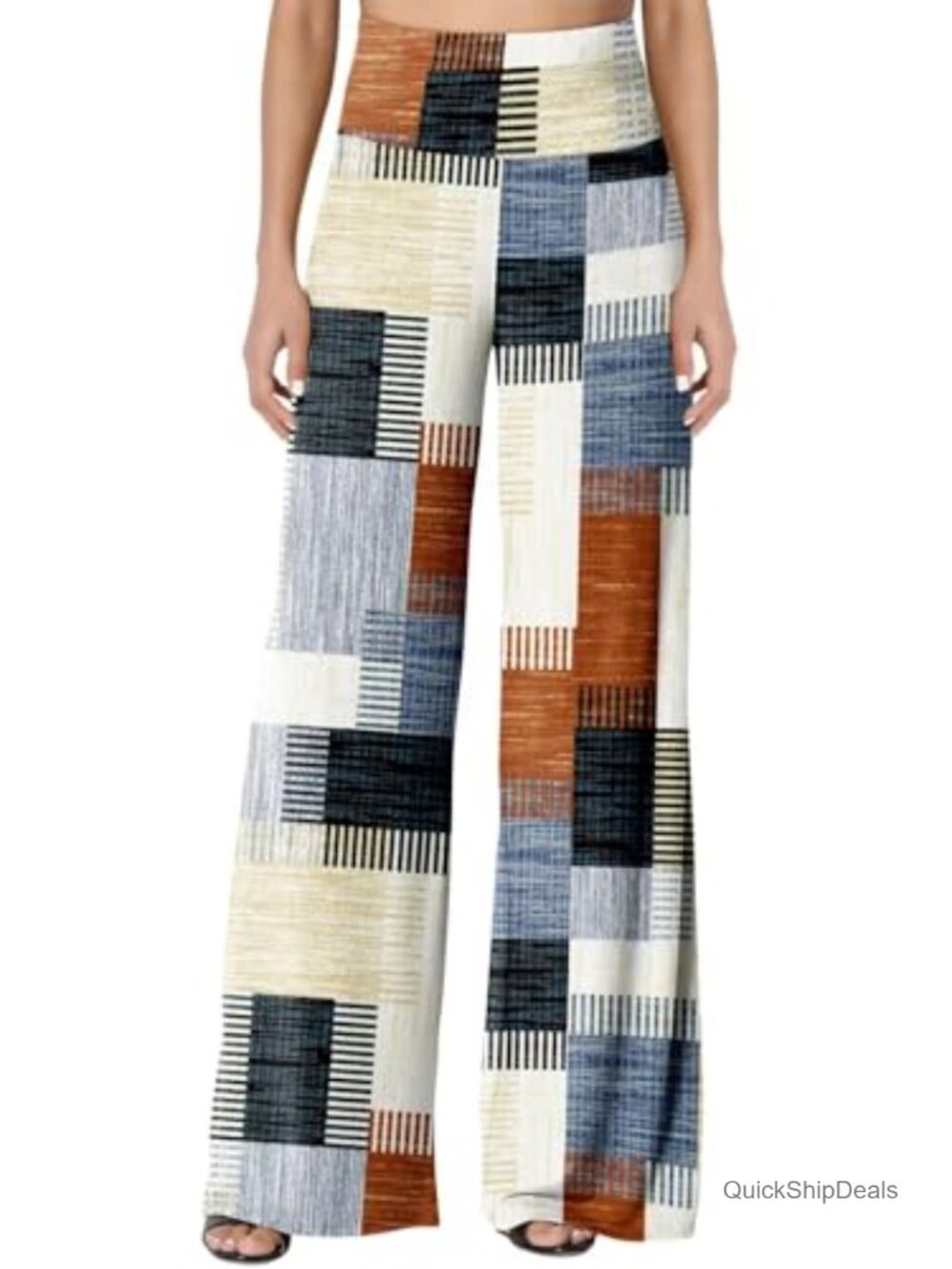 Palazzo Lounge Pants Stretchy High Waist Wide Leg Comfy Casual S-3XL
